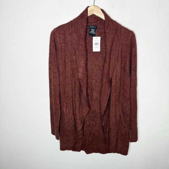 New Max & Mia Essential Travel Cardigan Rust Color Open Front Women's  XL - Picture 1 of 9